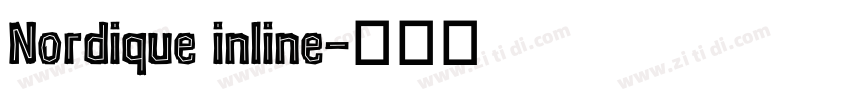 Nordique inline字体转换
